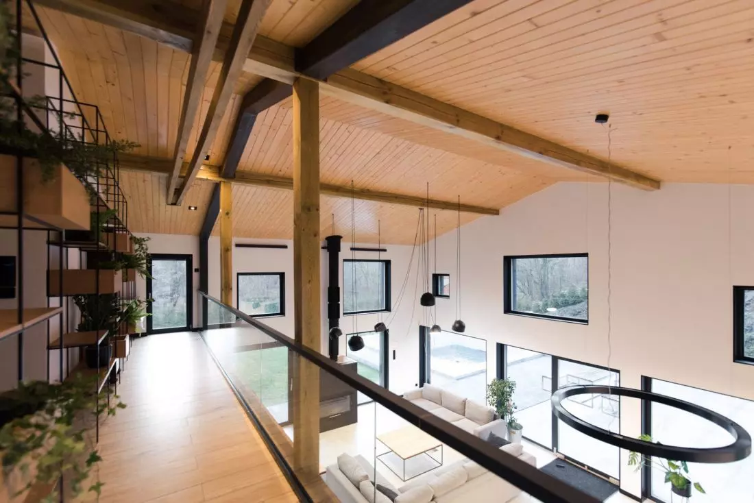 widok
na wysoki salon