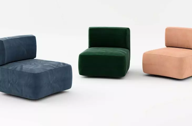 Moon poufs