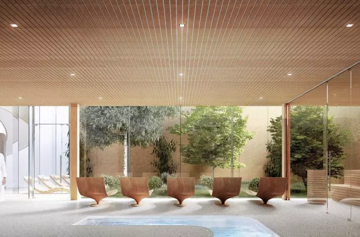 Sauna area