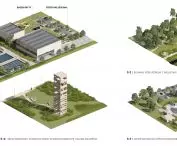 Projekt basenu w Piasecznie, elementy zagospodarowania terenu
