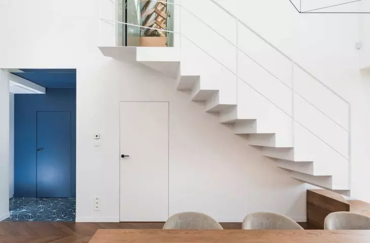 Stairs leading to the first floor