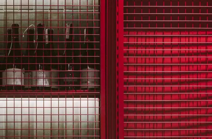 Red wine cabinet