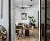 View of the living room from the hallway