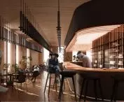Spinning Mill Cultural Center, interior of the cafe