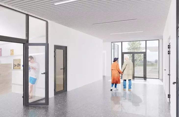 hall wejściowy łączący obie części centrum