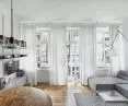 There is a lot of natural light in the apartment