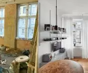 Salon przed i po remoncie