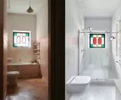 Łazienka przed i po remoncie