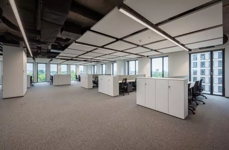 Open space preserved in white and gray tones