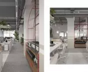 Filary opełniają wrażenia industrialności wnętrza