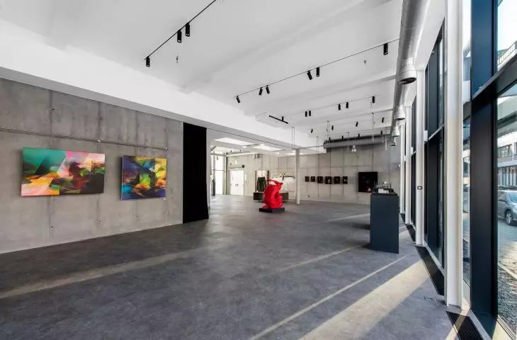 Exhibition pavilion of the high school of fine arts in Olsztyn, interior