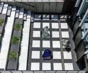 Exhibition pavilion of the high school of fine arts in Olsztyn, patio