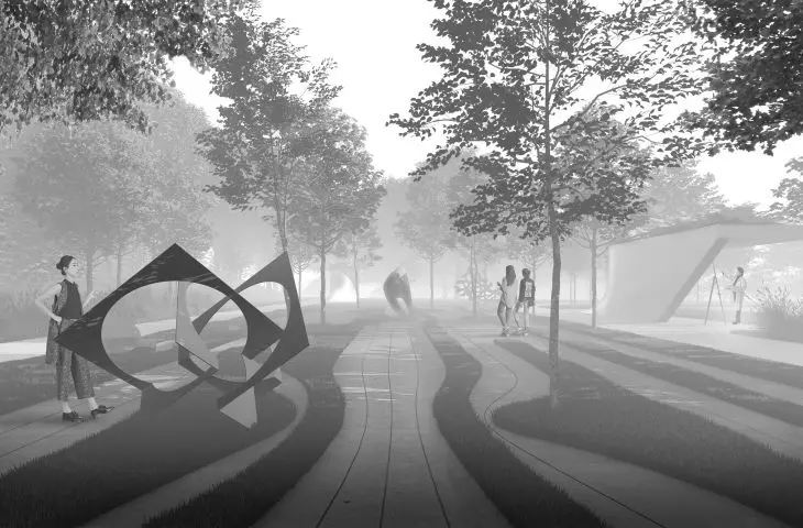 Hotel for artists, pathways