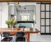 Turquoise is scrolled throughout the house on various interior design elements