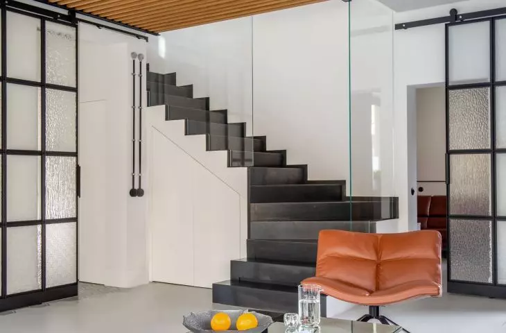 Stairs leading to the first floor