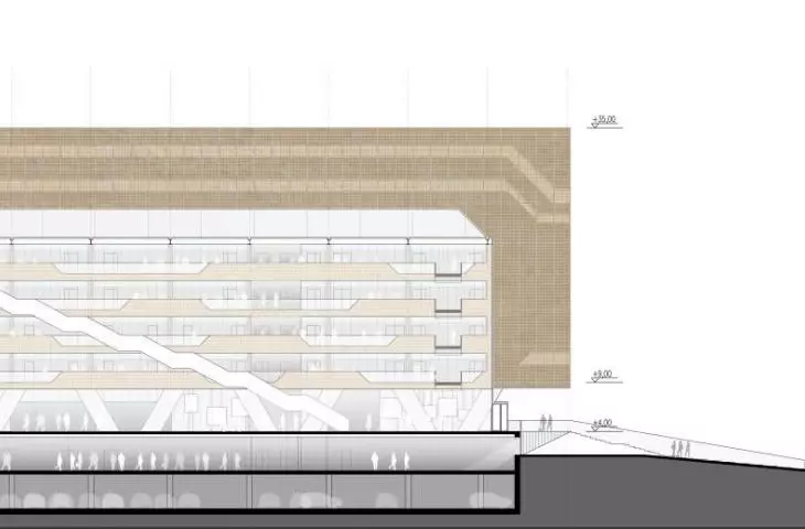 cross-section A-A
