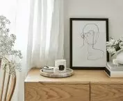 Subtle graphics with a face motif