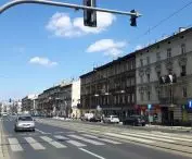 Glogowska Street - treeless, noisy, subordinated mainly to cars