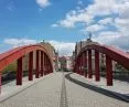 widok na Śródkę z mostu Biskupa Jordana