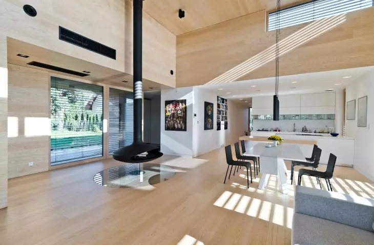 Cedar House, living room