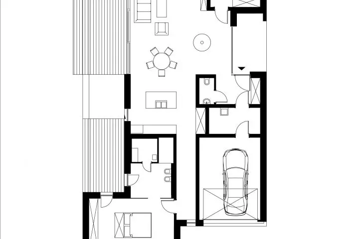 Cedar House, projection
