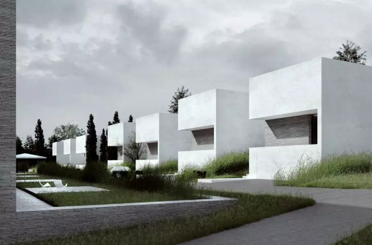 A fragment of a housing development in Tbilisi