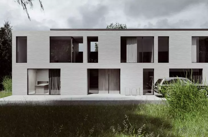 townhouses in a housing development in Georgia