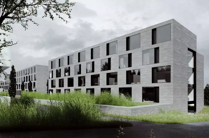 A fragment of an exclusive residential area in Tbilisi