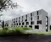 fragment ekskluzywnego osiedla mieszkaniowego w Tbilisi