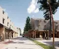 visualization, view of new buildings