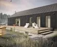 Dark wooden facade