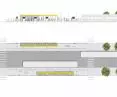 projection and layout of the bus stop
