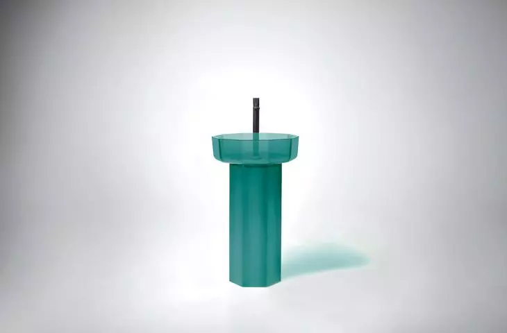 Opale blue washbasin