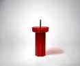 Opale washbasin red