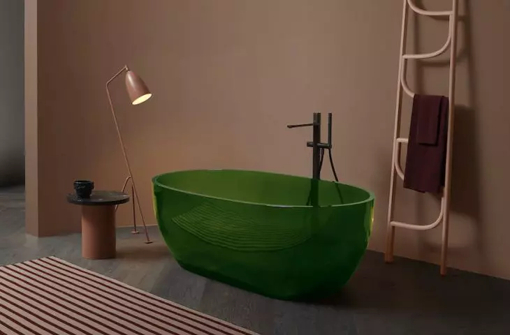 Zielona wanna Reflex w aranżacji 