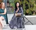 Marta Sękulska-Wrońska i prowadząca Małgorzata Tomczak