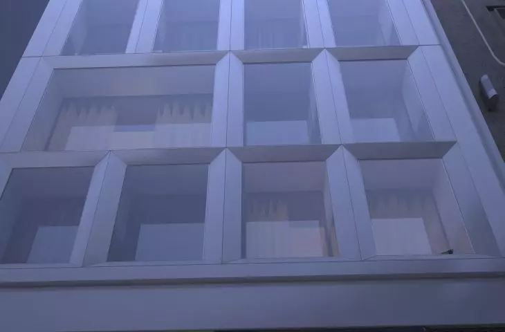 W10 hotel, bright façade with large glazings