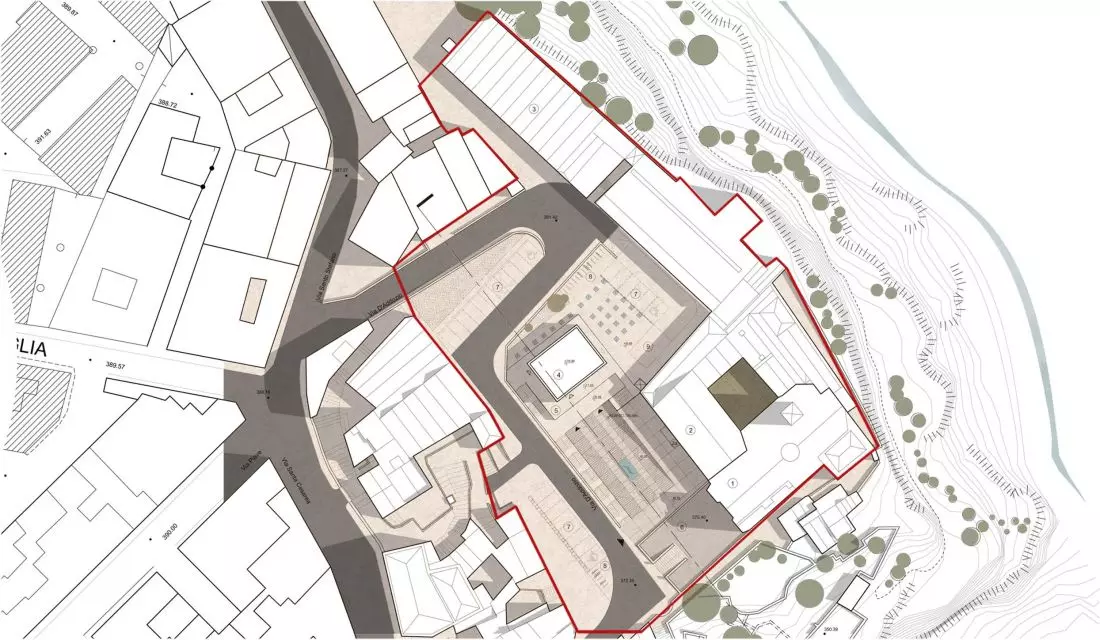 Mapa zagospodarowania
terenu muzeum kultury