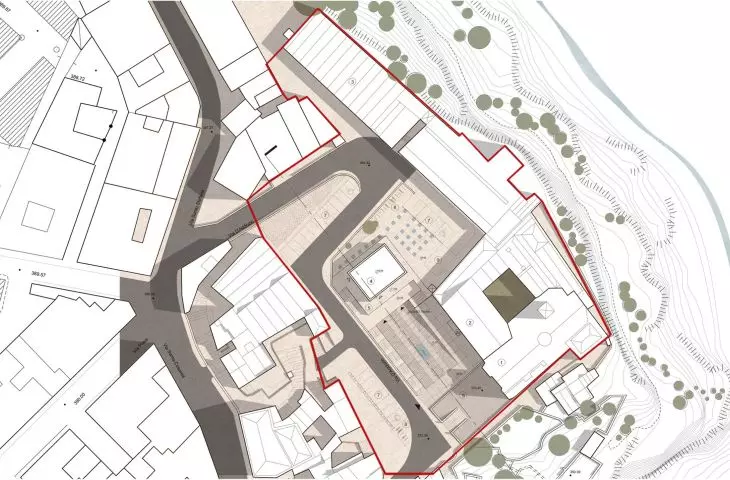 Projekt Muzeum Kultury, plan zagospodarowania terenu