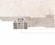 Cultural Museum project, cross-section of the site