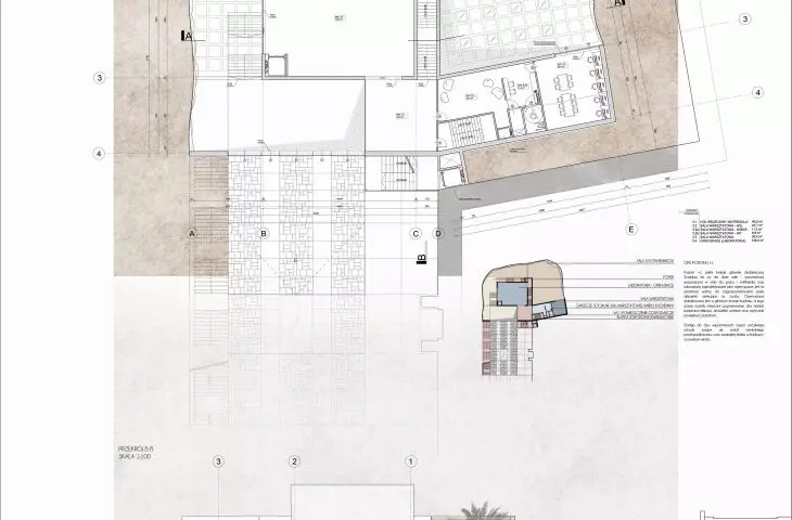 Cultural Museum project, projection