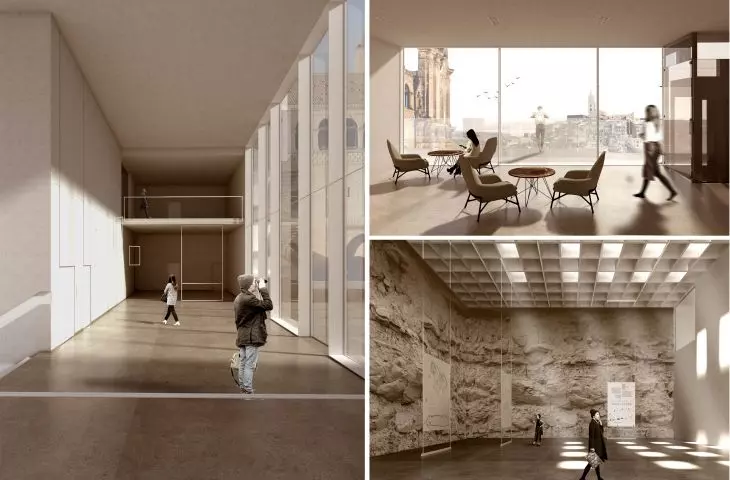 Projekt Muzeum Kultury, wizualizacja wnętrza