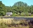Old lodge and barn