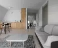 Living room with kitchen