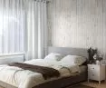 Panele drewniane za łóżkiem