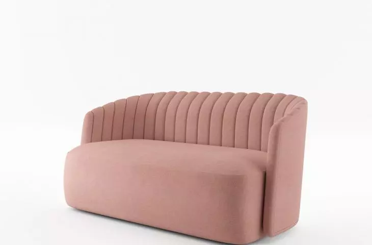 Sofa w kolorze koralu