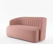 Sofa w kolorze koralu