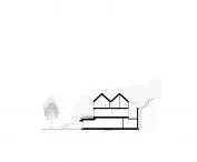 House on the boulevard, cross-section