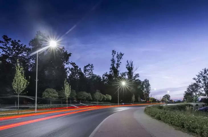Nowoczesne ledowe lampy drogowe TIARA LED w systemie CLUE CITY, Środa Wielkopolska
