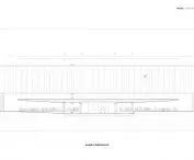 Tea house pavilion, cross section